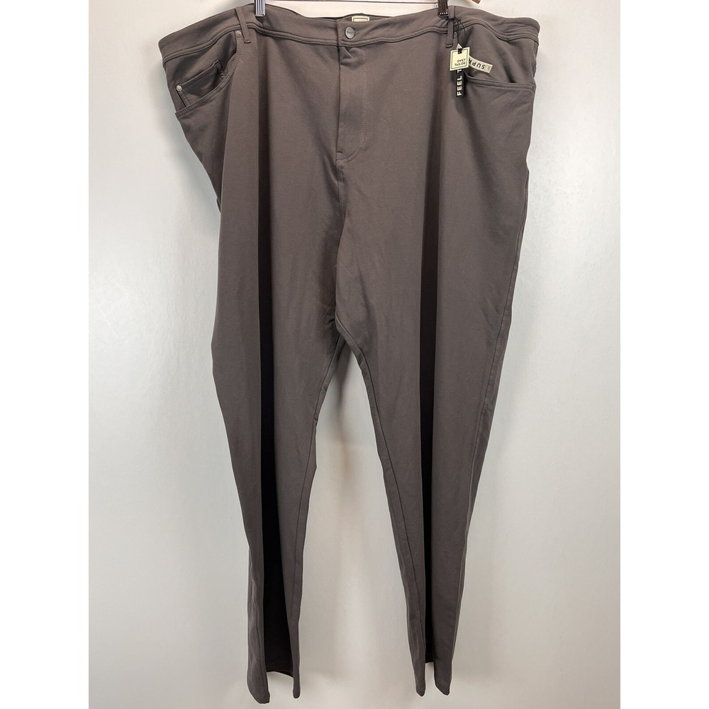 NEW! Men's Swet Tailor Pants Sz 54x34  Stretch Casual Big n Tall Brown Comfort